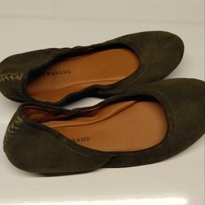 Dark Green Lucky Brand Flats